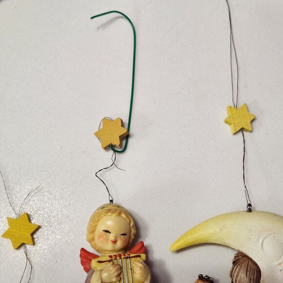 VTG ANRI Ferrandiz Angels Italy Hand Crafted Celestial Christmas Ornaments Set 4 - Picture 16 of 16